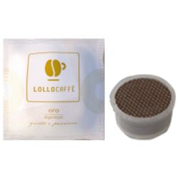 Immagine di 100 Cialde caffè Lollo miscela Oro Monodose compatibile Espresso Point