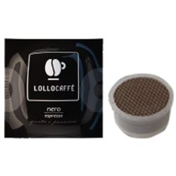 Immagine di 100 Cialde caffè Lollo miscela Nero Monodose compatibile Espresso Point