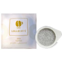 Immagine di 150 Cialde filtrocarta 44mm ESE caffè Lollo miscela Oro