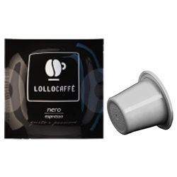 Immagine di 100 Cialde caffè Lollo miscela Nero compatibile Nespresso