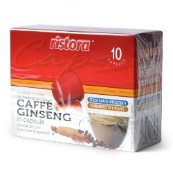 Immagine di 10 capsule Caffè e Ginseng Ristora compatibile Nespresso