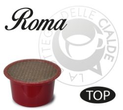 Immagine di 50 Capsule caffè ROMA compatibile macchine Lavazza BLUE e Lavazza In Black