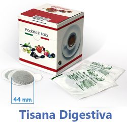 Immagine di 10 Cialde Tisana Digestiva in foglia formato 44mm ESE compatibili MOKONA