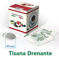 Immagine di 10 Cialde Tisana Drenante in foglia formato 44mm ESE compatibili MOKONA