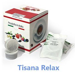 Immagine di 10 Cialde Tisana Relax in foglia compatibili Lavazza POINT