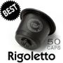 Immagine di 50 capsule Caffè Best Rigoletto compatibile Nespresso