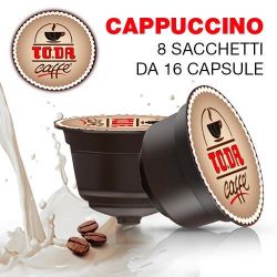 Immagine di 128 Capsule Buon CAPPUCCINO Toda Caffè compatibili Dolce Gusto