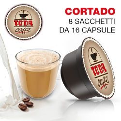 Immagine di 128 Capsule Buon CORTADO Toda compatibili Dolce Gusto