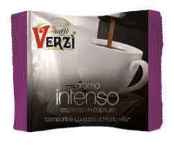 Immagine di 100 Capsule caffè Verzì miscela Intenso Monodose compatibile Lavazza A Modo Mio