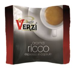 Immagine di 100 Capsule caffè Verzì miscela Ricco Monodose compatibile Espresso Point