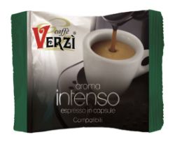 Immagine di 100 Capsule caffè Verzì miscela Intenso Monodose compatibile Aroma Vero