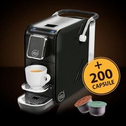 Immagine di Macchina da caffè Alex Black Plus per sistema Aroma Vero + 200 capsule