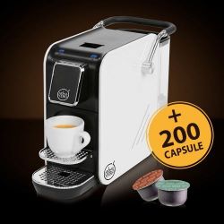 Immagine di Macchina da caffè Alex White Plus per sistema Aroma Vero + 200 capsule