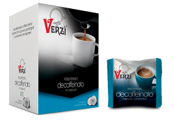 Immagine di 80 Capsule caffè Verzì miscela Decaffeinato Monodose compatibile Firma