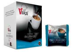 Immagine di 100 Capsule caffè Verzì miscela Decaffeinato Monodose compatibile Nespresso