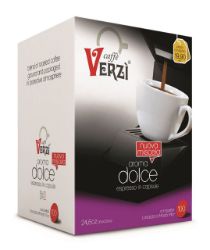 Immagine di 100 Capsule caffè Verzì miscela Aroma Dolce Monodose compatibile Lavazza A Modo Mio