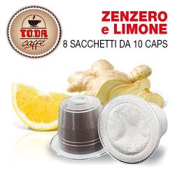 Immagine di 80 capsule Zenzero e Limone Gattopardo compatibile Nespresso Toda