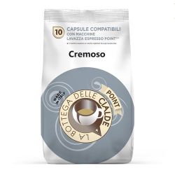 Immagine di 80 capsule (8 sacchetti da 10 caps) caffè CREMOSO compatibile lavazza Point