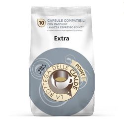 Immagine di 80 capsule (8 sacchetti da 10 caps) caffè  EXTRA compatibile Lavazza Point