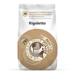 Immagine di 80 capsule (8 sacchetti da 10 caps) Caffè Best Rigoletto compatibile Nespresso