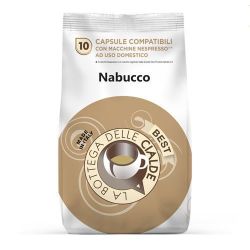 Immagine di 80 capsule (8 sacchetti da 10 caps) Caffè Best Nabucco compatibile Nespresso