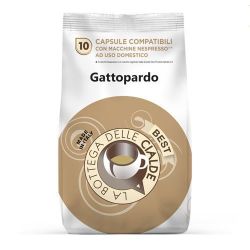 Immagine di 80 capsule (8 sacchetti da 10 caps) Caffè Best Gattopardo compatibile Nespresso