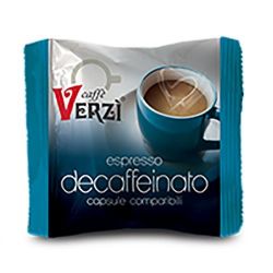 Immagine di 100 Capsule caffè Verzì miscela Decaffeinato Monodose compatibile Termozeta
