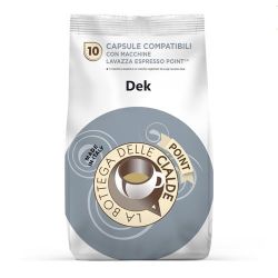 Immagine di 80 capsule (8 sacchetti da 10 caps) caffè DECAFFEINATO compatibile lavazza Point