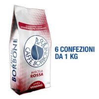 6 confezioni da 1 Kg GRANI Caffè Borbone Vending miscela ROSSA
