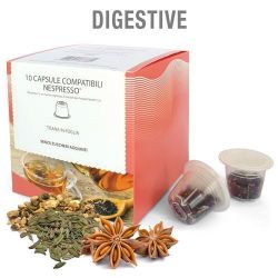 Immagine di 10 capsule Tisana in foglia Digestive compatibile Nespresso