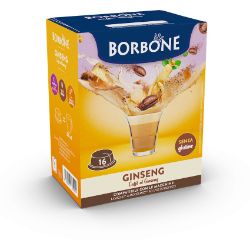 16 Capsule Borbone Compatibili macchine Lavazza A Modo Mio CAFFÈ AL LATTE E GINSENG