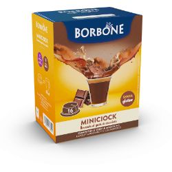 16 Capsule Borbone Compatibili macchine Lavazza A Modo Mio MINICIOK AL GUSTO DI CIOCCOLATA