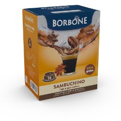 16 Capsule Borbone Compatibili macchine Lavazza A Modo Mio SAMBUCHINO AL GUSTO DI CAFFÈ E SAMBUCA