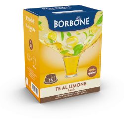 16 Capsule Borbone Compatibili macchine Lavazza A Modo Mio TÈ AL LIMONE