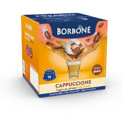 16 Capsule Borbone Compatibili macchine Nescafè Dolce Gusto CAPPUCCIONE AL GUSTO DI CAPPUCCINO