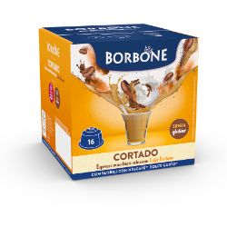 16 Capsule Borbone Compatibili macchine Nescafè Dolce Gusto CORTADO AL GUSTO DI CAFFÈ