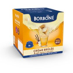 16 Capsule Borbone Compatibili macchine Nescafè Dolce Gusto AL GUSTO DI CREME BRULEE