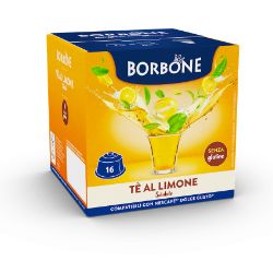 16 Capsule Borbone Compatibili macchine Nescafè Dolce Gusto TÈ AL LIMONE