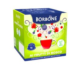 16 Capsule Borbone Compatibili macchine Nescafè Dolce Gusto INFUSO AI FRUTTI DI BOSCO