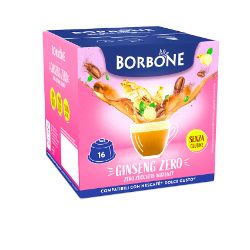 16 Capsule Borbone Compatibili macchine Nescafè Dolce Gusto AL LATTE E GINSENG ZERO A BASSO CONTENUTO DI GRASSI