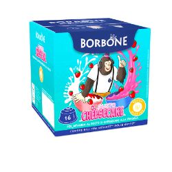 16 Capsule Borbone Compatibili macchine Nescafè Dolce Gusto DJGUSTO CHEESECAKE AL GUSTO DI CIOCCOLATA BIANCA ALLA FRAGOLA