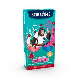 10 Capsule Borbone Compatibili macchine domestiche Nespresso DJGUSTO CHEESECAKE AL GUSTO DI CIOCCOLATA BIANCA ALLA FRAGOLA