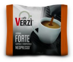 50 Capsule caffè Verzì miscela Forte Monodose compatibile Nespresso