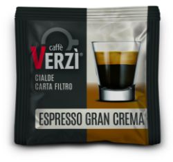 100 Cialde caffè Verzì miscela Gran Crema 44mm ESE filtrocarta