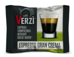 30 Capsule caffè Verzì miscela Gran Crema Monodose compatibile Dolce Gusto