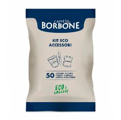 Immagine di Eco-Kit 50 Bicchieri COMPOSTABILI e Palette BIODEGRADABILI e Zucchero