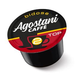 Immagine di 100 Capsule caffè Agostani TOP Cremoso bidose, compatibili macchine Lavazza BLUE e Lavazza In Black